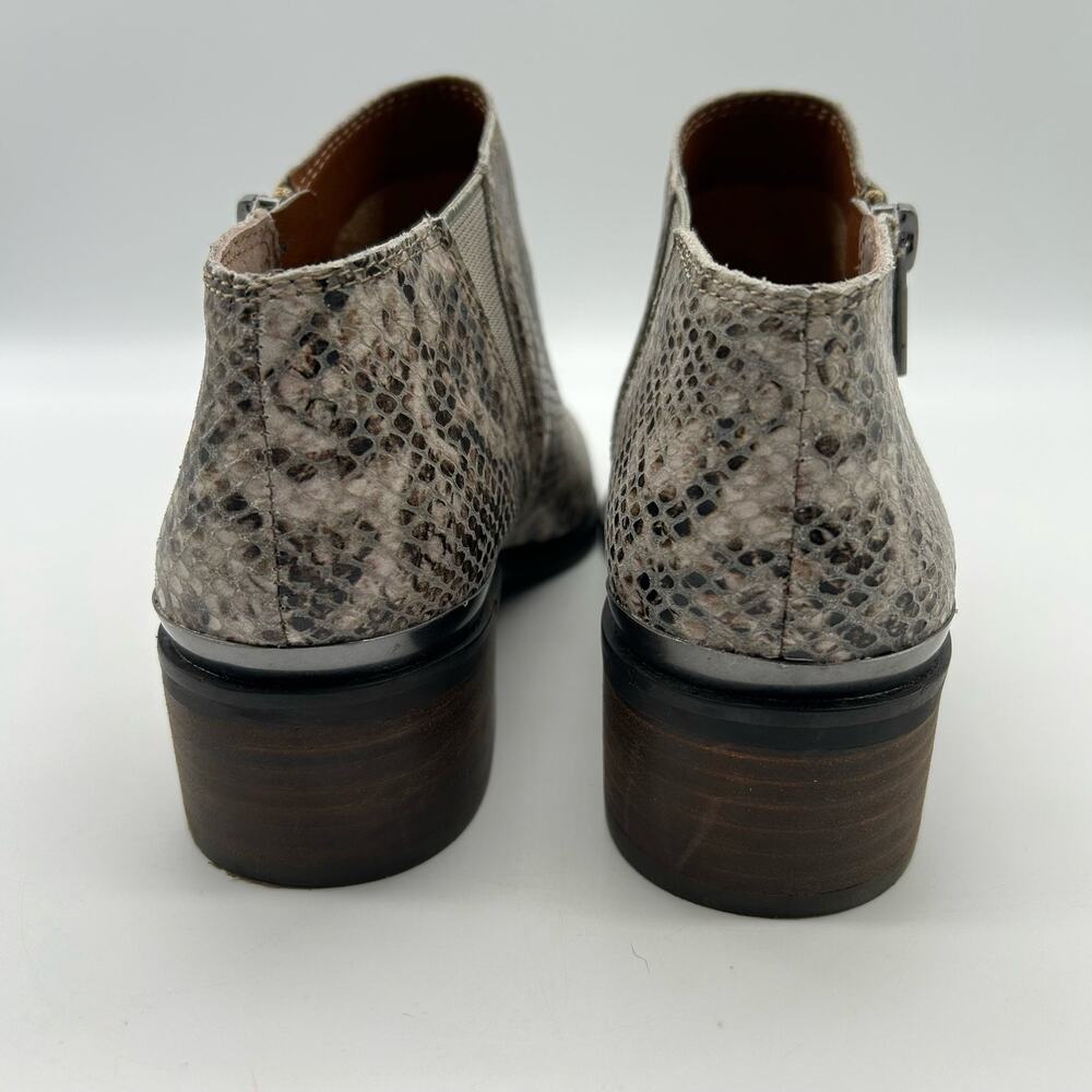 Lucky Brand Women's Bootie Shootie Zip Up Snake Skin Print Size 6M / 36 1/2 - Picture 7 of 11